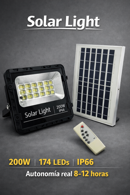 Foco 200W 174 LEDs SolarLight