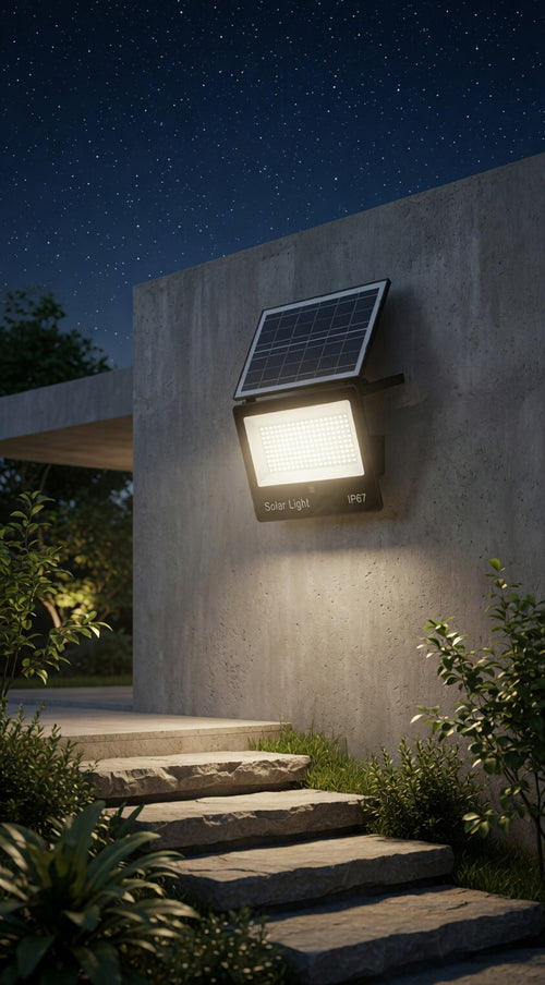 Foco solar plegable 400W + Panel Solar + Control