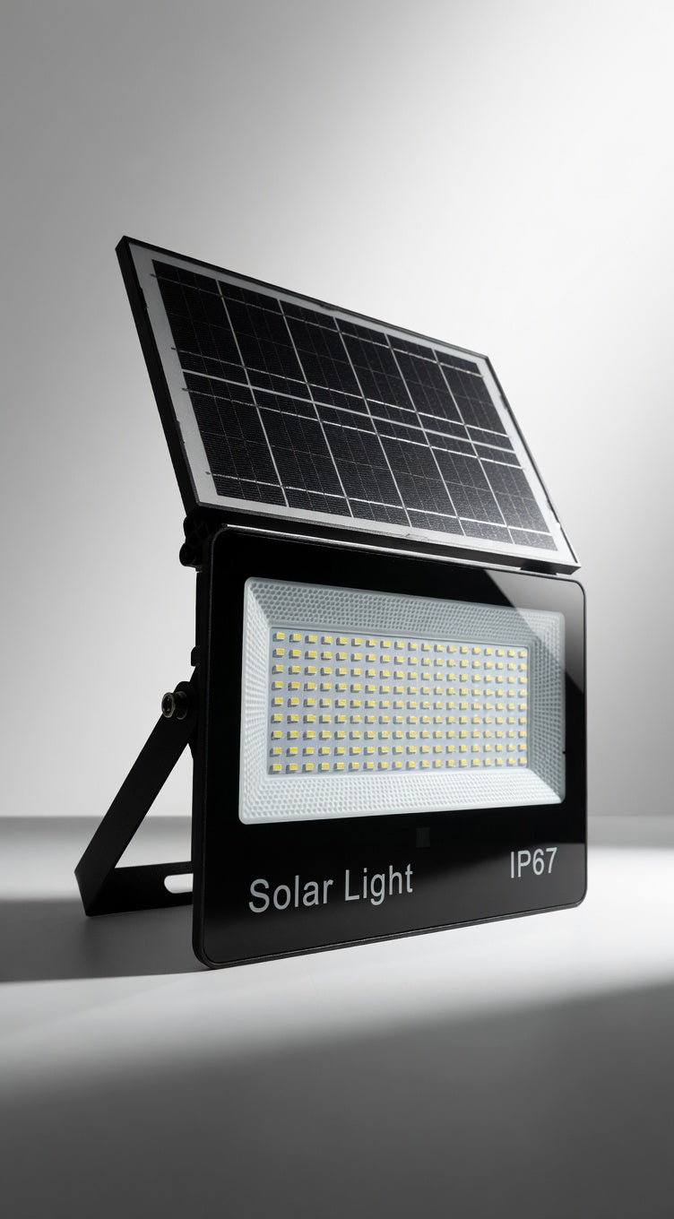 Foco solar plegable 400W + Panel Solar + Control