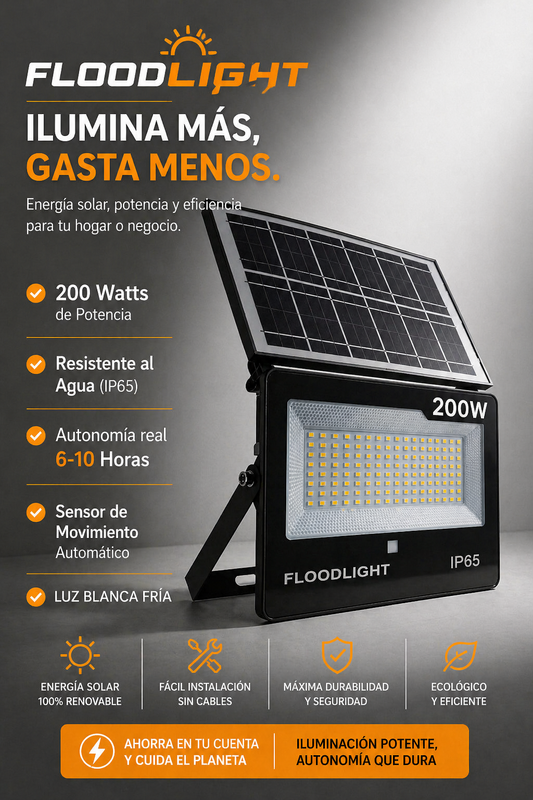 Foco 200W plegable FloodLight